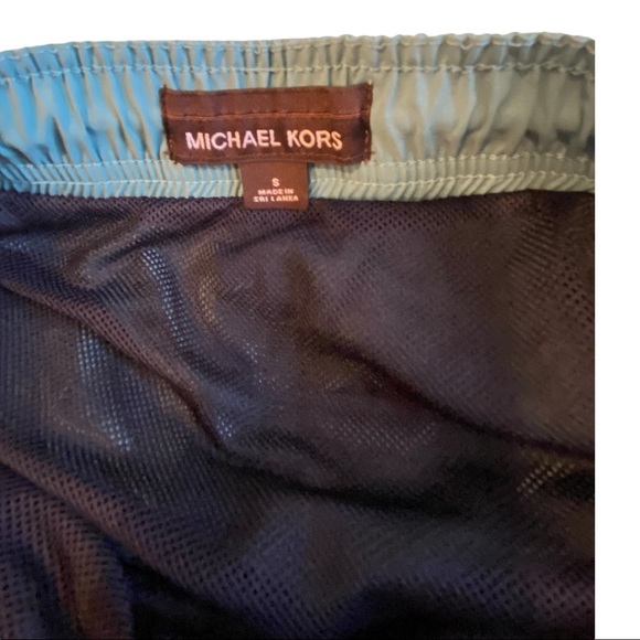 Michael Kors blue lagoon mens swim trunks sz sm - Picture 4 of 6